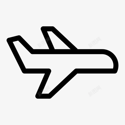 飞机机场运输图标svg_新图网 https://ixintu.com 旅行 机场 运输 飞机