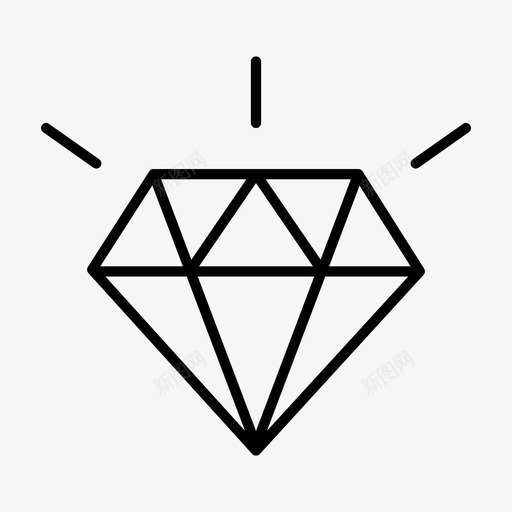 钻石图案图标svg_新图网 https://ixintu.com 图案 钻石