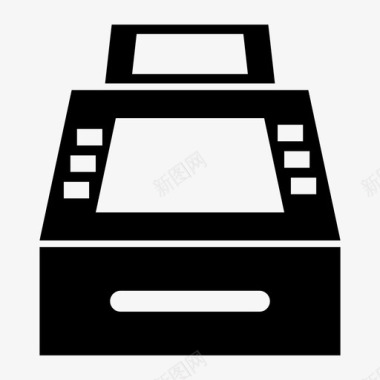 自动取款机银行现金图标图标