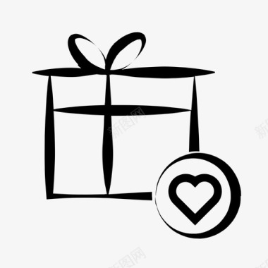 情人节礼物生日礼物礼盒图标图标