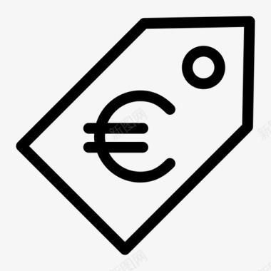 价格标签欧元价格图标图标