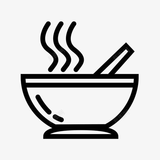 汤热汤汤碗图标svg_新图网 https://ixintu.com 汤 汤碗 汤食品 热汤