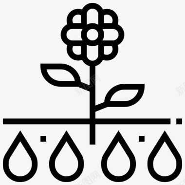 花卉环境燃料图标图标