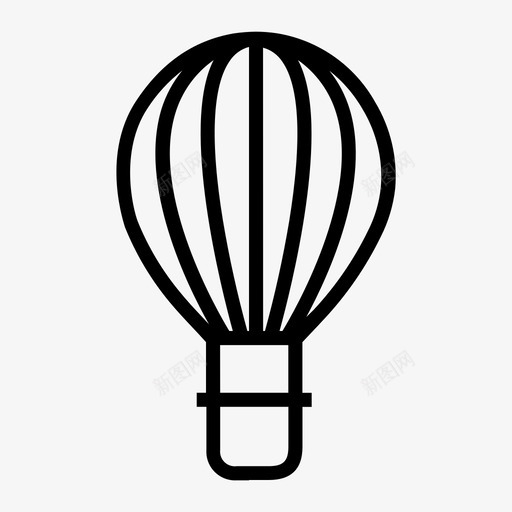 热气球漂浮飞翔图标svg_新图网 https://ixintu.com 天空 漂浮 热气球 飞翔