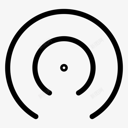 热点通信信号图标svg_新图网 https://ixintu.com 信号 功能 无线 热点 系链 通信