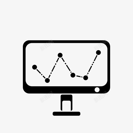 屏幕条形图比较图标svg_新图网 https://ixintu.com 图形 屏幕 条形图 比较 监视器