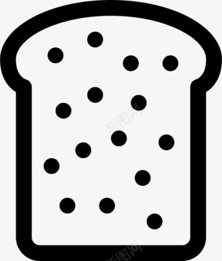 面包面包店早餐图标图标