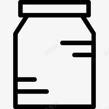 罐子瓶子食物图标图标