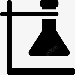 教学设备erlenmeyer烧瓶化学实验图标高清图片