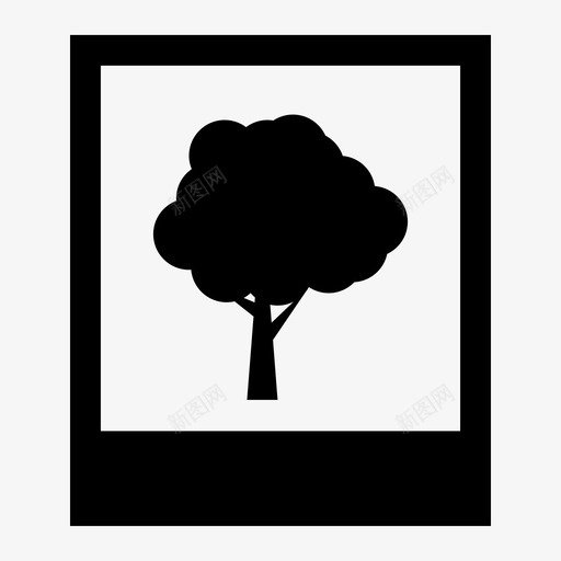 树照片图像生活图标svg_新图网 https://ixintu.com 图像 图片 宝丽来 摄影 树照片 生活