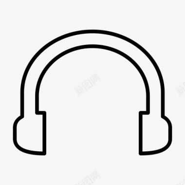 耳机音频听力图标图标