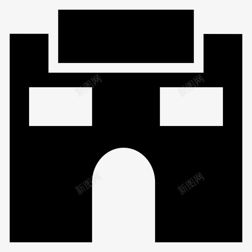 建筑城市商业图标svg_新图网 https://ixintu.com 商业 商场 城市 建筑 建筑房地产雕文图标 物业
