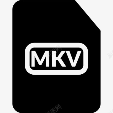 mkv文件文件填充图标图标