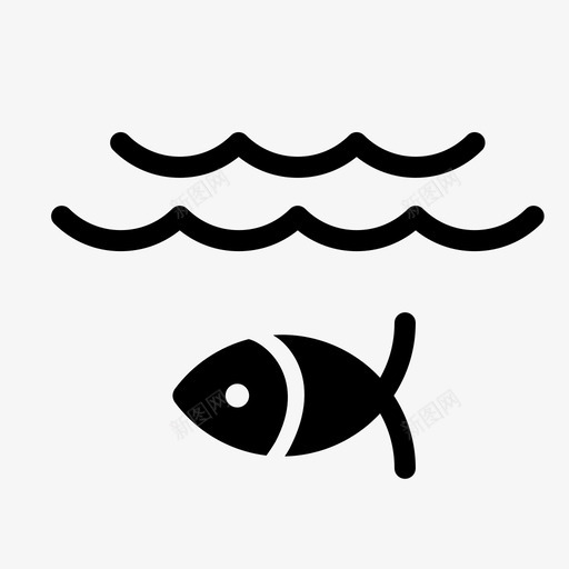 能源环境鱼类图标svg_新图网 https://ixintu.com 水 河源 环境 绿色能源生态固本风格 能源 鱼类