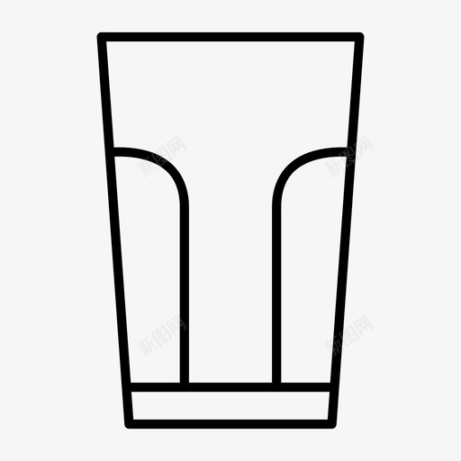 玻璃杯饮用水苏打水图标svg_新图网 https://ixintu.com 水 玻璃杯 苏打水 软饮料 饮用水