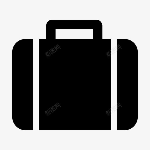 行李行李箱交通工具图标svg_新图网 https://ixintu.com 交通工具 工作 旅行 行李 行李箱