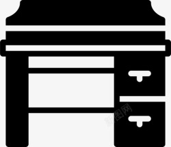 梳妆台上物品梳妆台物品家具图标高清图片