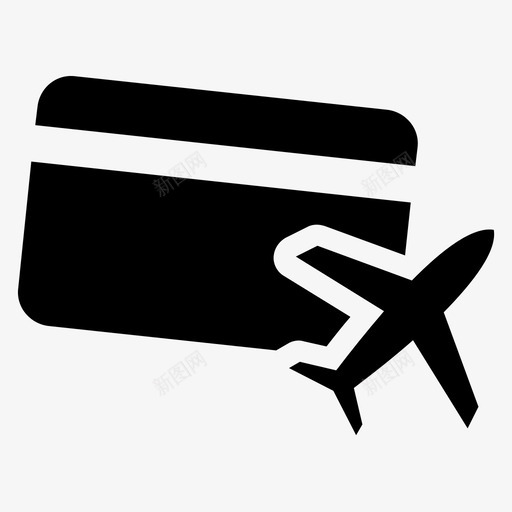 旅游卡信用卡机票图标svg_新图网 https://ixintu.com 信用卡 旅游卡 机票 购物