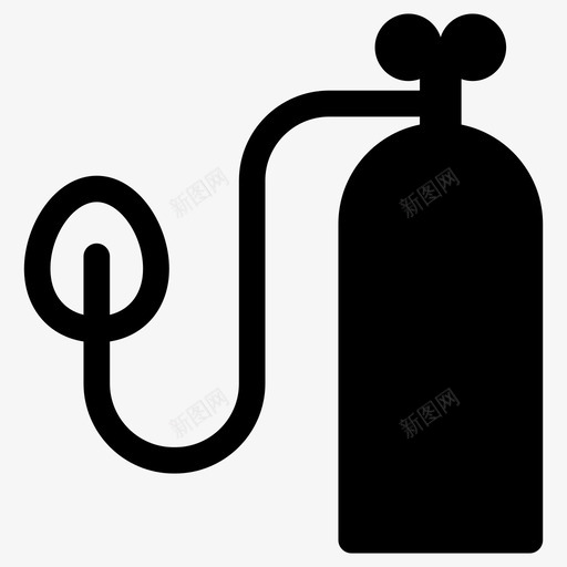 氧气瓶医疗器械图标svg_新图网 https://ixintu.com 医疗器械 氧气瓶