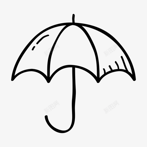 伞盖保护图标svg_新图网 https://ixintu.com 伞 保护 商业涂鸦 安全 盖 雨