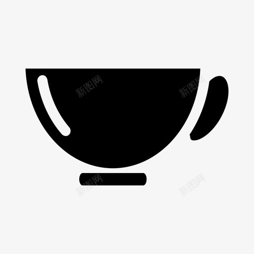 茶杯咖啡玻璃杯图标svg_新图网 https://ixintu.com 咖啡 玻璃杯 茶杯