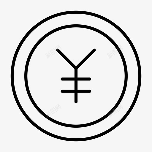 日元货币账户银行图标svg_新图网 https://ixintu.com 日元货币 账户 货币 银行