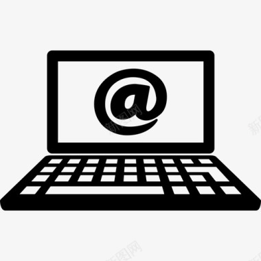 笔记本电脑电子邮件客户端阿罗巴at图标图标