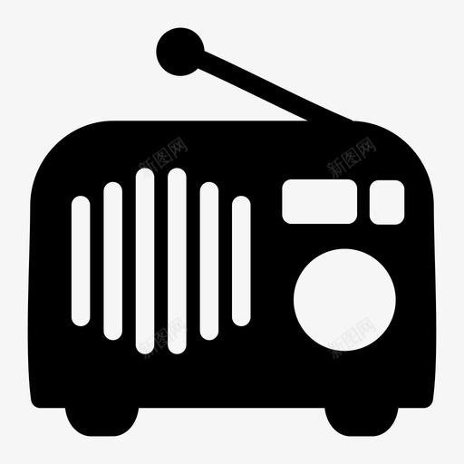 收音机盒式放音机收音机天线图标svg_新图网 https://ixintu.com 变速器 收音机 收音机天线 盒式放音机 立体声