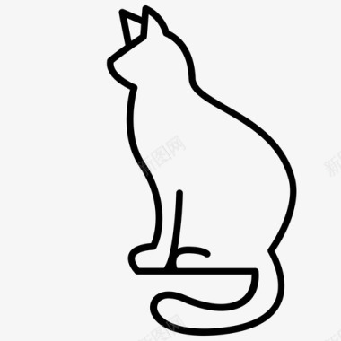 猫动物家图标图标