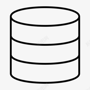 数据库数据存储服务器图标图标