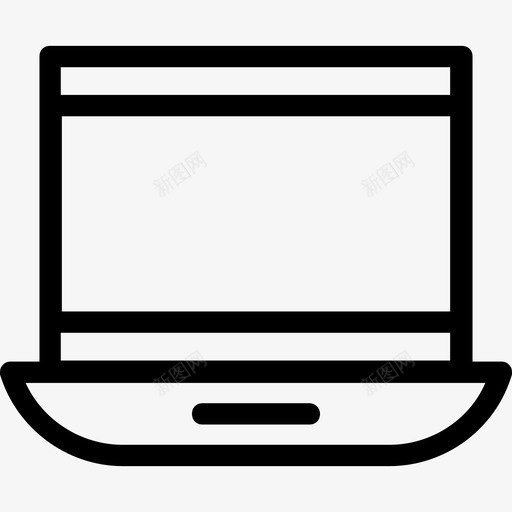 笔记本电脑mac电脑迷你电脑图标svg_新图网 https://ixintu.com mac电脑 科技线图标 笔记本电脑 迷你电脑