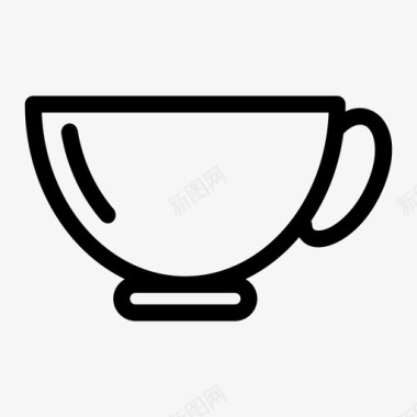 茶杯咖啡杯玻璃杯图标图标
