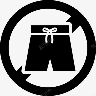 禁止百慕大禁止短裤图标图标