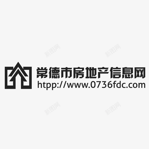 常德市房地产信息网svg_新图网 https://ixintu.com 常德市房地产信息网 logo