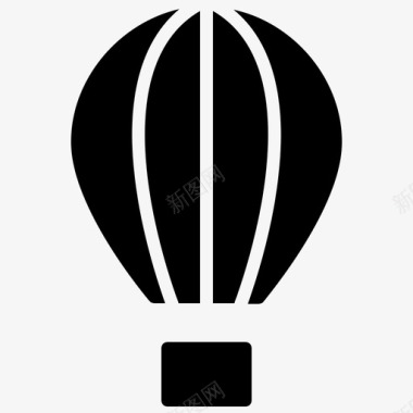 热气球图标图标