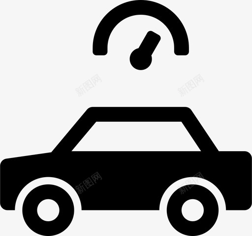汽车指示器性能图标svg_新图网 https://ixintu.com 性能 指示器 汽车 汽车填充 车辆 速度
