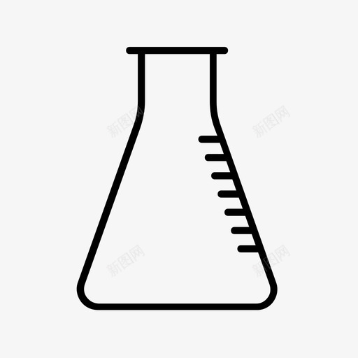 锥形烧瓶烧杯实验室图标svg_新图网 https://ixintu.com 学校 实验室 烧杯 研究 科学 锥形烧瓶