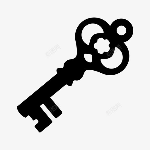 钥匙通道锁图标svg_新图网 https://ixintu.com 宝藏 童话 通道 钥匙 锁