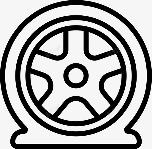 瘪胎汽车零件图标svg_新图网 https://ixintu.com smashicons汽车零件2概述 汽车 瘪胎 零件
