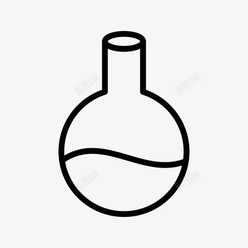 圆底烧瓶圆底实验室设备图标svg_新图网 https://ixintu.com 圆底 圆底烧瓶 实验室设备