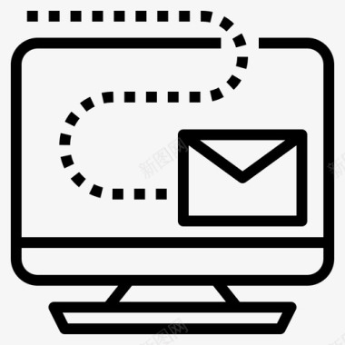 电子邮件营销业务连接图标图标