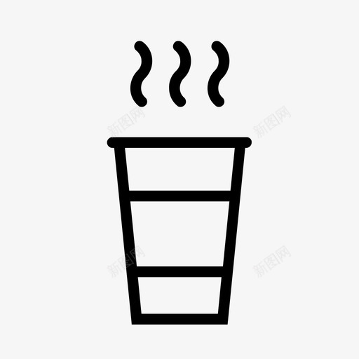 热咖啡饮料杯子图标svg_新图网 https://ixintu.com 杯子 烧烤 热咖啡 饮料