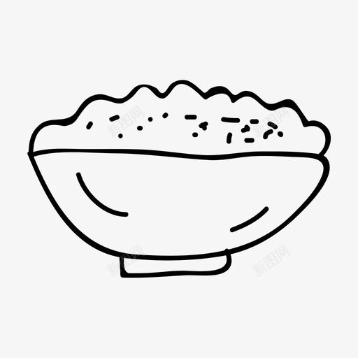 米饭食物图标svg_新图网 https://ixintu.com 米饭 食物