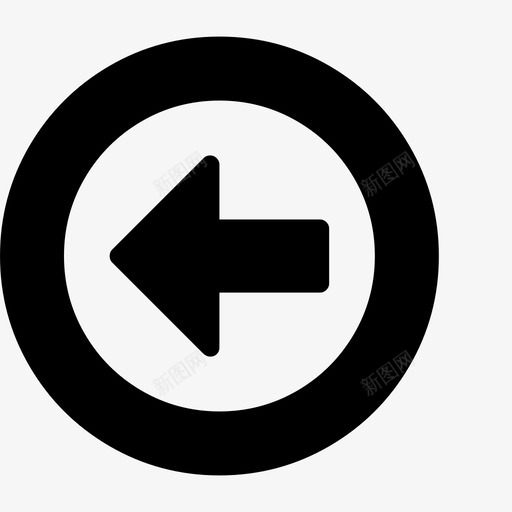 箭头圈框向左svg_新图网 https://ixintu.com 箭头圈框向左 arrow-circle-o-left