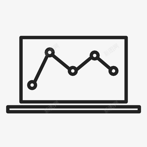 图表分析电子商务图标svg_新图网 https://ixintu.com 分析 图表 电子商务 笔记本电脑