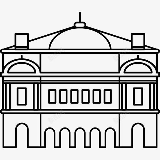 加尼耶宫纪念碑图标svg_新图网 https://ixintu.com 加尼耶宫 纪念碑
