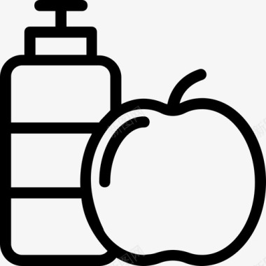 健康食品苹果系列图标图标