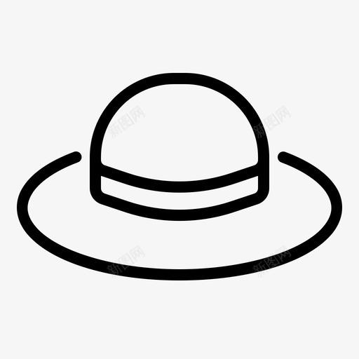 帽子配件服装图标svg_新图网 https://ixintu.com 夏季 帽子 时尚 服装 配件