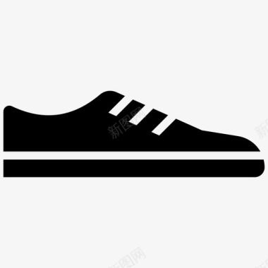 运动鞋衣服鞋图标图标
