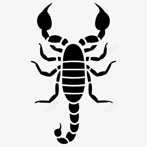 蝎子动物蜘蛛纲图标svg_新图网 https://ixintu.com 动物 昆虫 致命 蜘蛛纲 蝎子